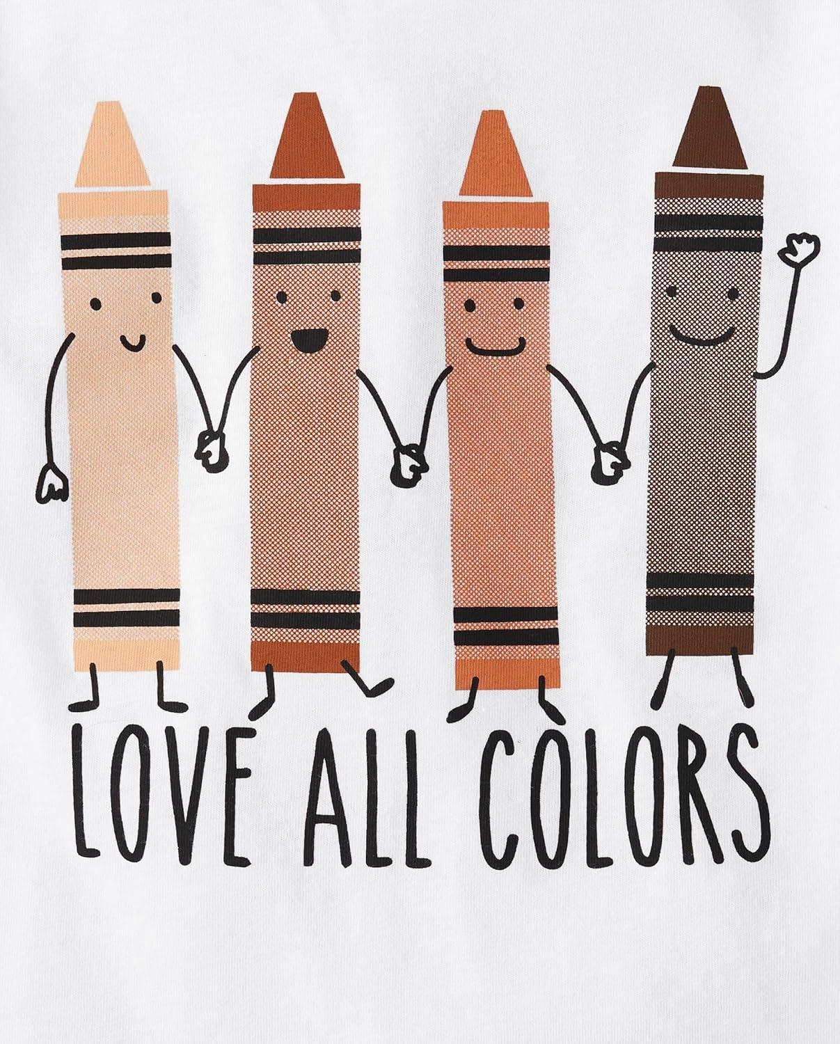 imageThe Childrens Place BabyBoys and Toddler DinoAnimalsSharks Short Sleeve Graphic TShirts3 PackLove All ColorsTroublemakerGenius