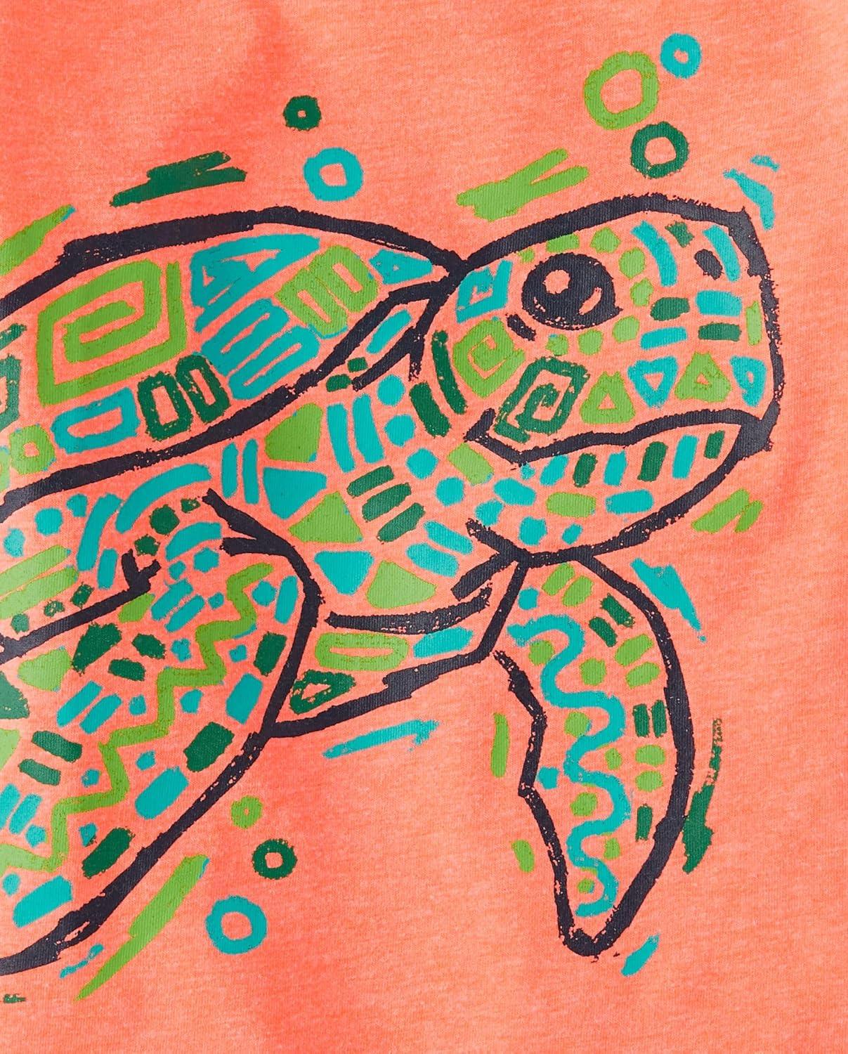 imageThe Childrens Place BabyBoys and Toddler DinoAnimalsSharks Short Sleeve Graphic TShirts3 PackTurtleSharksDino