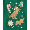 imageThe Childrens Place Baby and Toddler All HolidaysBirthdays Long Sleeve Graphic TShirts2 PackDino GingerbreadMerry Dude