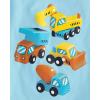 imageThe Childrens Place Baby and Toddler Boys Vehicle Short Sleeve Graphic TShirts MultipackSunny VibesCampTrucks