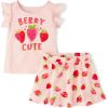 imageThe Childrens Place babygirls And Toddler Sleeveless Tank Top and Skort 2 Piece Outfit SetCrystal Pink