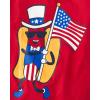 imageThe Childrens Place Boys All HolidaysBirthdays Short Sleeve Graphic TShirts2 PackAmerican Flag GameHot Dog