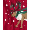 imageThe Childrens Place Boys Long Sleeve Crew Neck Pullover SweaterRed Reindeer Crew Neck