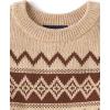imageThe Childrens Place Boys Long Sleeve Crew Neck Pullover SweaterTerra Fairisle