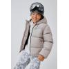 imageThe Childrens Place boys Water and Wind Resistant Hooded Zip Front Puffer Jacket Faux Fur LinedChinchilla