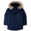 imageThe Childrens Place boys Water and Wind Resistant Hooded Zip Front Parka JacketTidal Microfleece