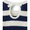 imageThe Childrens Place Girls Long Sleeve Crew Neck Pullover SweaterBunny Tail Stripe