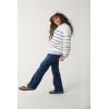 imageThe Childrens Place Girls Long Sleeve Crew Neck Pullover SweaterBunnys Tail Stripe