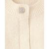 imageThe Childrens Place Girls Long Sleeve Knit Button Front CardiganWhite Daisy Jewel