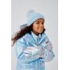 imageThe Childrens Place girls Water and Wind Resistant Hooded Zip Front Puffer Jacket Microfleece LinedBlue Iridescent