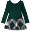 imageThe Childrens Place Baby Girls and Toddler Long Sleeve Casual DressesBalt Green Plaid