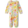 imageThe Childrens Place BabyGirls and Toddler Long Sleeve ZipFront Snug Fit 100 Cotton 1 or 2 Piece SetYellow Jungle