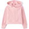 imageThe Childrens Place Girls Active Long Sleeve Plush Hooded SweatshirtLt Plum Ribbed