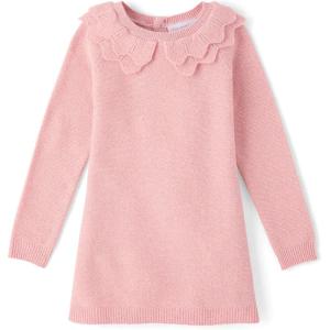 imageThe Childrens Place Baby Girls and Toddler Long Sleeve Sweater DressLt Plum
