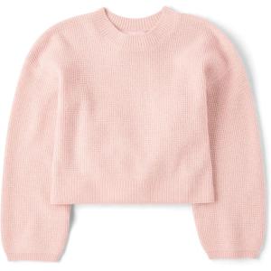 imageThe Childrens Place Girls Active Long Bell Sleeve Thermal SweaterFadding Rose