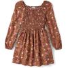 imageThe Childrens Place Big Girls Long Sleeve Casual DressPecan Pie Smocked