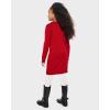 imageThe Childrens Place Girls Long Sleeve Sweater DressClassic Red Reindeer