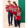 imageThe Childrens Place Girls Long Sleeve Sweater DressRed Fairisle