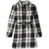 imageThe Childrens Place Girls Long Sleeve Everyday DressBlack and White Plaid