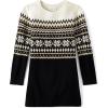 imageThe Childrens Place Girls Long Sleeve Sweater DressBlack Farisle