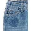 imageThe Childrens Place Baby Girls and Toddler Barrel Leg JeansPeak Wash Hearts