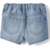 imageThe Childrens Place Baby Toddler Girls Denim Shortie Shorts 3 PackPeony Wash