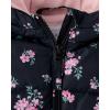 imageThe Childrens Place babygirls And Toddler Medium Weight Windresistant Waterresistant Puffer JacketBlack Floral