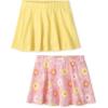imageThe Childrens Place Baby Girls and Toddler Elastic Waistband SkortDaisyYellow 2pack