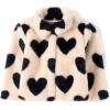 imageThe Childrens Place Baby Girls and Toddler Long Sleeve Snap Front Faux Fur CoatFrappe Hearts