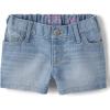 imageThe Childrens Place Baby Toddler Girls Denim Shortie Shorts 3 PackPeony Wash