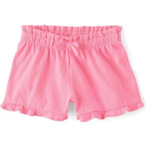 imageThe Childrens Place BabyGirls and Toddler Paperbag Waist ShortsBright Pink