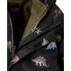 imageThe Childrens Place Baby Boys and Toddler Heavy 3 in 1 Winter Jacket Wind WaterResistant Shell Fleece InnerDino Black