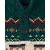 imageThe Childrens Place Baby Boys and Toddler Long Sleeve Mock Neck Pullover SweaterBalt Green Train