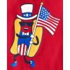 imageThe Childrens Place BabyBoys and Toddler All HolidaysBirthdays Short Sleeve Graphic TShirts2 PackAll American BoyHot Dog