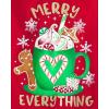 imageThe Childrens Place UnisexChild All HolidaysBirthdays Long Sleeve Graphic TShirts2 PackMerry EverythingCat Stocking