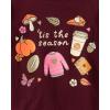 imageThe Childrens Place UnisexChild All HolidaysBirthdays Long Sleeve Graphic TShirts2 PackTis the Season Floral Pumpkin