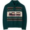 imageThe Childrens Place Baby Boys and Toddler Long Sleeve Mock Neck Pullover SweaterBalt Green Train