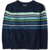 Navy Green Stripe