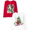 imageThe Childrens Place UnisexChild All HolidaysBirthdays Long Sleeve Graphic TShirts2 PackHoliday DcorHoliday Unicorn