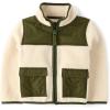 imageThe Childrens Place babyboys And Toddler Long Sleeve Sherpa Fleece Full Zip JacketHaystack