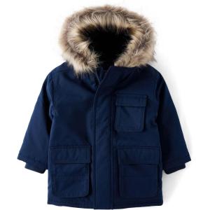 imageThe Childrens Place boys And Toddler Water and Wind Resistant Hooded Zip Front Parka JacketTidal