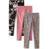 imageThe Childrens Place Girls Leggings MultipacksFloralMauveGray 3pack