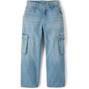 imageThe Childrens Place Girls Baggy JeansLeo Wash Cargo