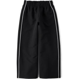 imageThe Childrens Place Girls Cozy Wide Leg Active Track PantsBlack