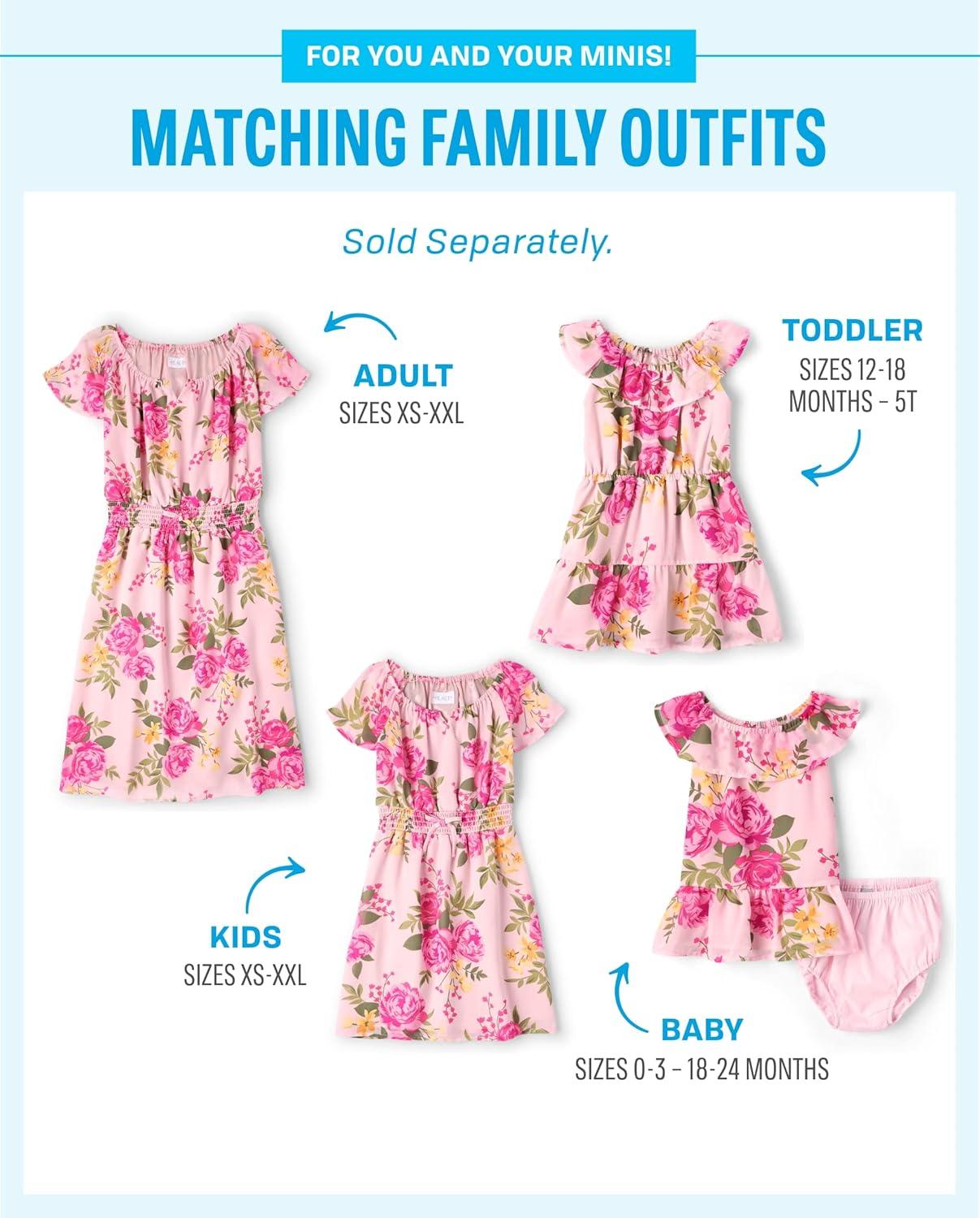 imageThe Childrens Place Baby Girls and Toddler Sleeveless Everyday Summer DressesRose Floral