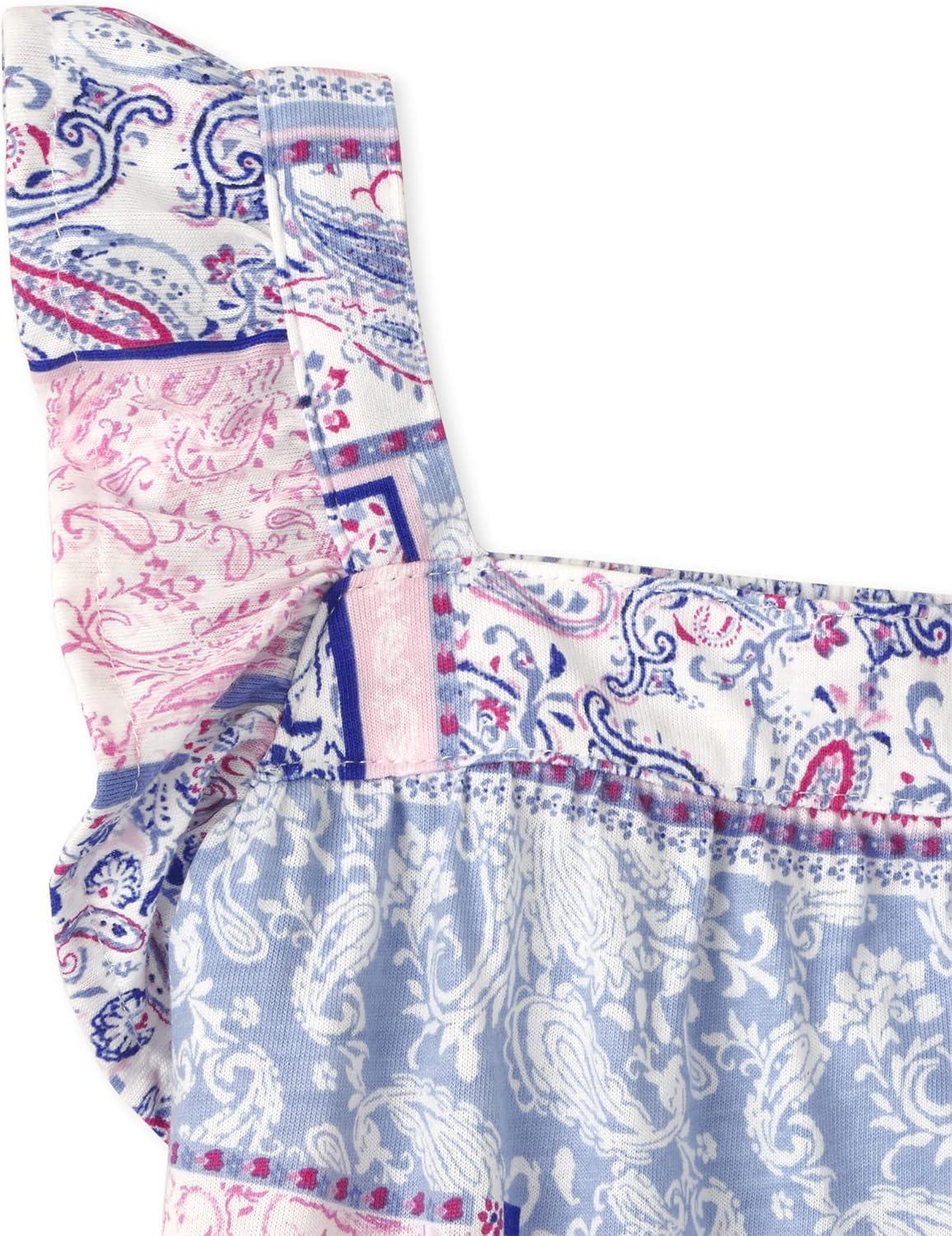 imageThe Childrens Place Baby Girls and Toddler Sleveless Fashion DressNavy Flutter