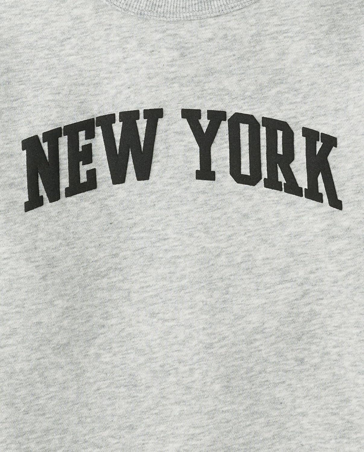 imageThe Childrens Place Boys Long Sleeve Crew Neck Pullover SweaterNew York