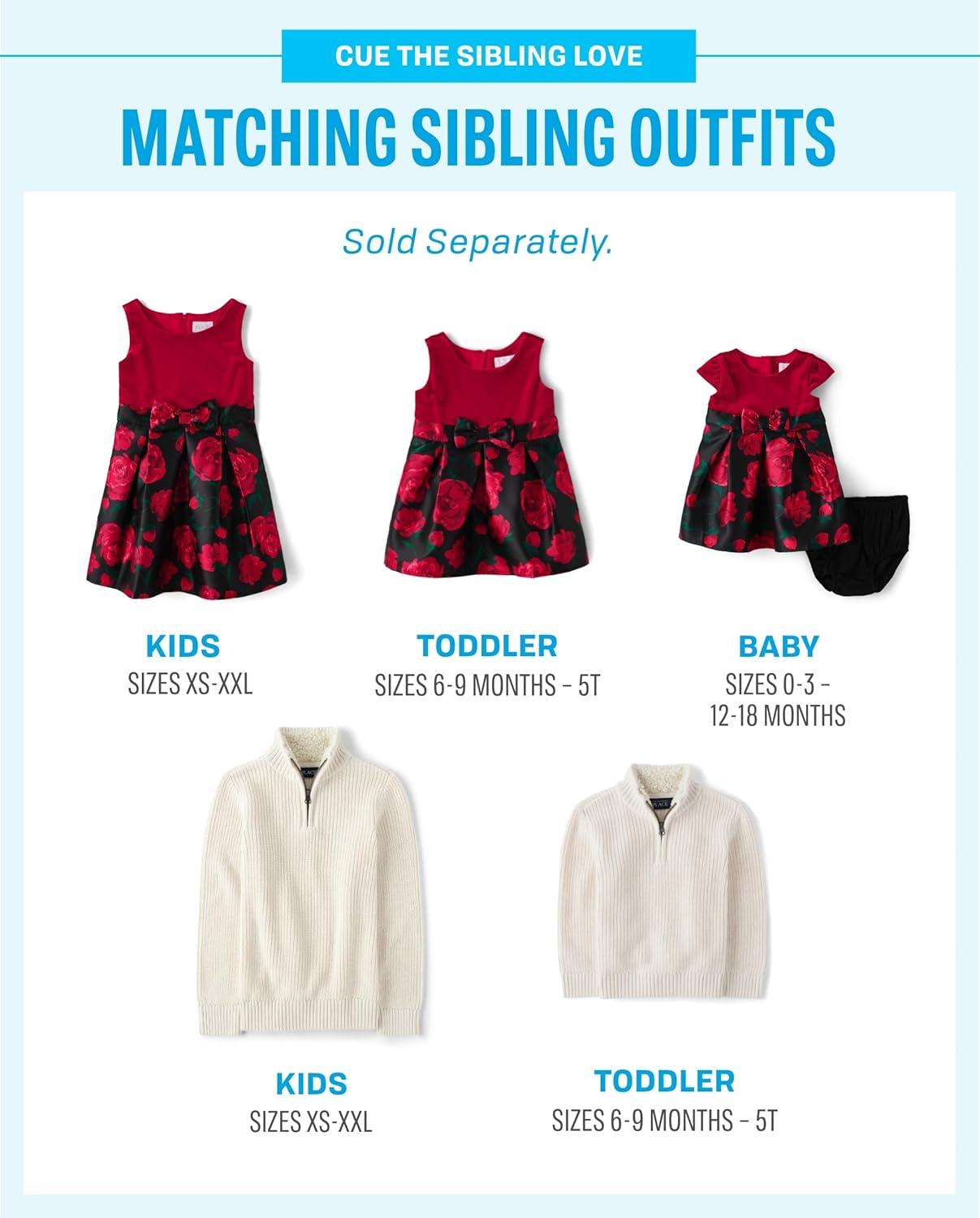 imageThe Childrens Place Boys Long Sleeve Crew Neck Pullover SweaterVanilla