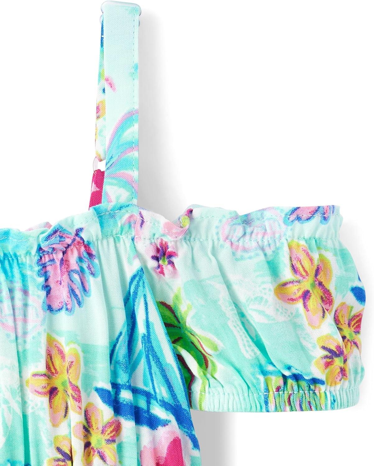 imageThe Childrens PlaceBabyGirlsand Toddler Sleeveless Dressy DressesTropical Cosmos4 Years