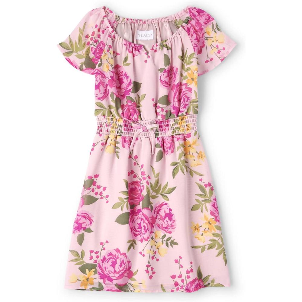 imageThe Childrens Place Baby Girls and Toddler Sleeveless Everyday Summer DressesRose Floral